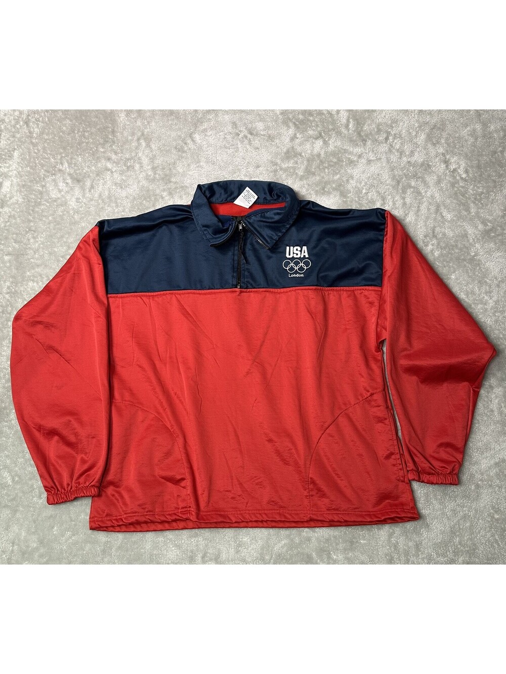 Team USA 2012 London Olympics  Zip Pullover Jacket Mens 3xl Red Blue Embroider